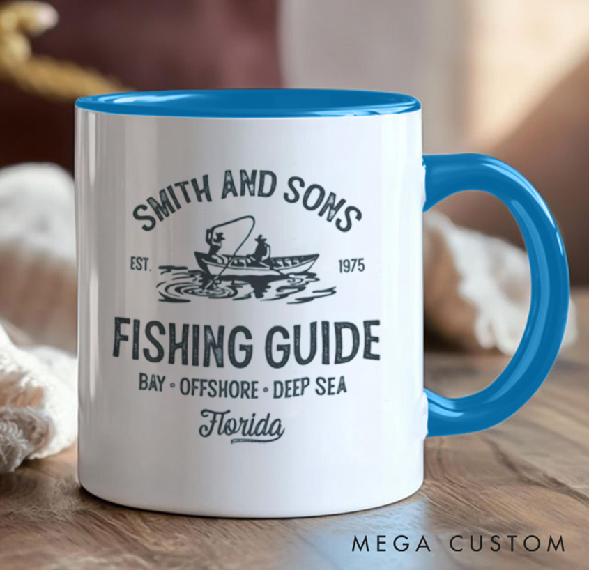 Personalized Hooked for Life Mug Fishing-Themed Couple Gift for Fishing Lover
