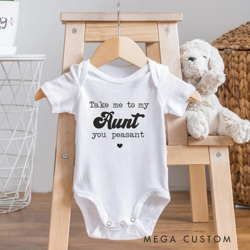 Personalized Take Me to My You Peasant Funny and Playful Royal Baby Quote Baby Gift Baby Onesie  