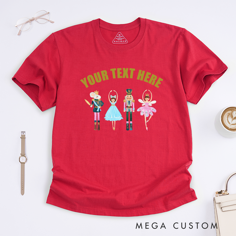 Personalized Dance Ballet T-Shirt Custom Name Gift for Kids Boys Girls Unisex Holiday Dance Outfit Unique Present for Ballet Lovers