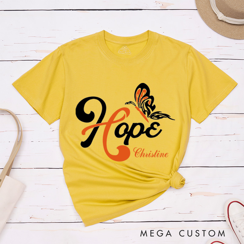 Personalized Kidney Cancer Hope Kidney Awareness T-Shirt