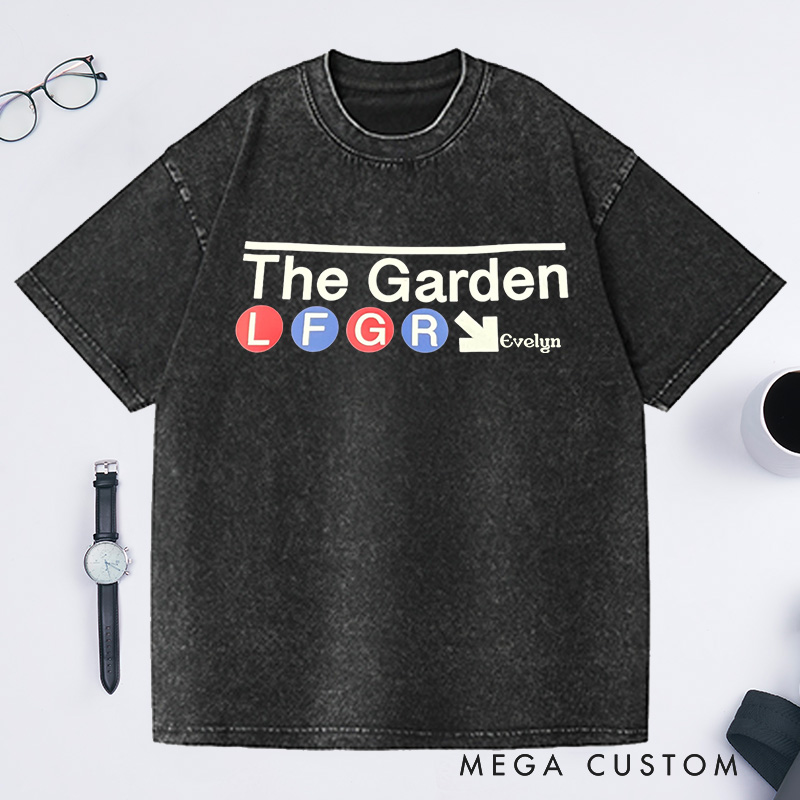 Personalized New York Rangers The Garden Washed T-Shirts Gifts for Gardening Enthusiasts