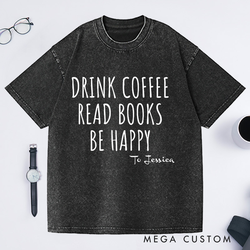 Personalized Book Shirts Bookish Washed T-Shirts Book Lover Shirt Book Lover Gift