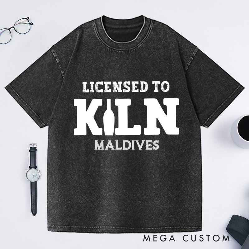 Personalized Licensed to Kiln Washed T-Shirts Artist Shirt Pottery Apparel Art Teacher Gift Idea Funny Pottery Shirt 