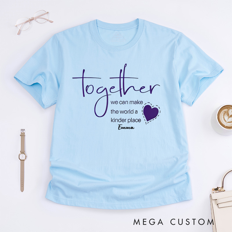 Personalized Dementia Doesn't Come with a Manual It Comes with a Daughter Who Never Gives up Alzheimer's Awareness T-Shirt