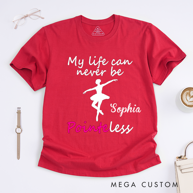 Personalized Ballet Dancer T-Shirt Unique Gift for Dancer Custom Name Ballerina Dance Tee Present for Girls Women Ballet Enthusiasts