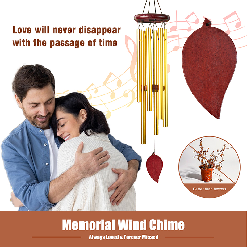 Personalized Wind Chimes for Outside Memorial Wind Chimes for Loss of Loved One Bereavement and Condolence Gift