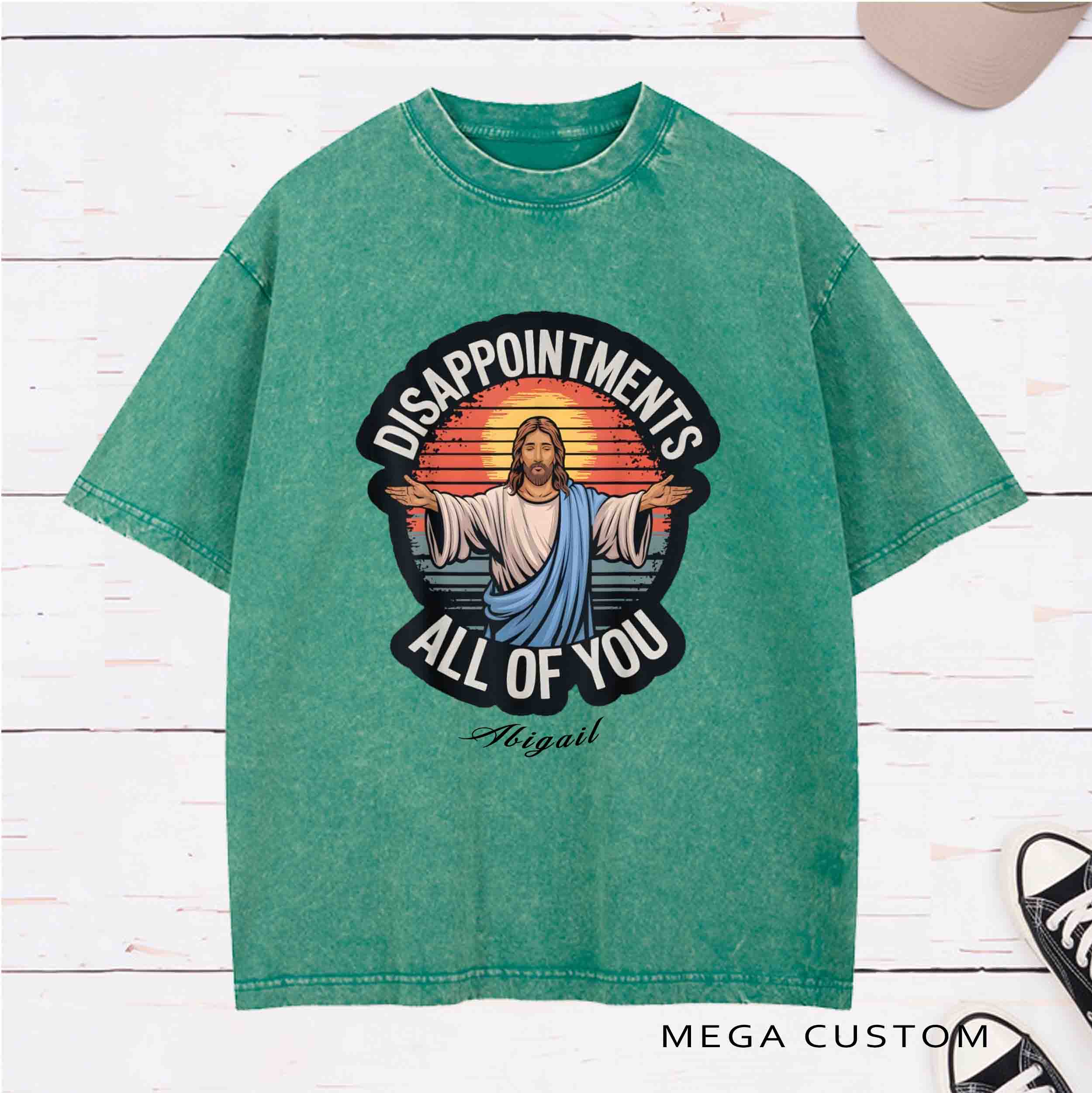 Personalized Character Disappointments All of You Washed T-Shirt with Name Easter Party Gift for Christian   