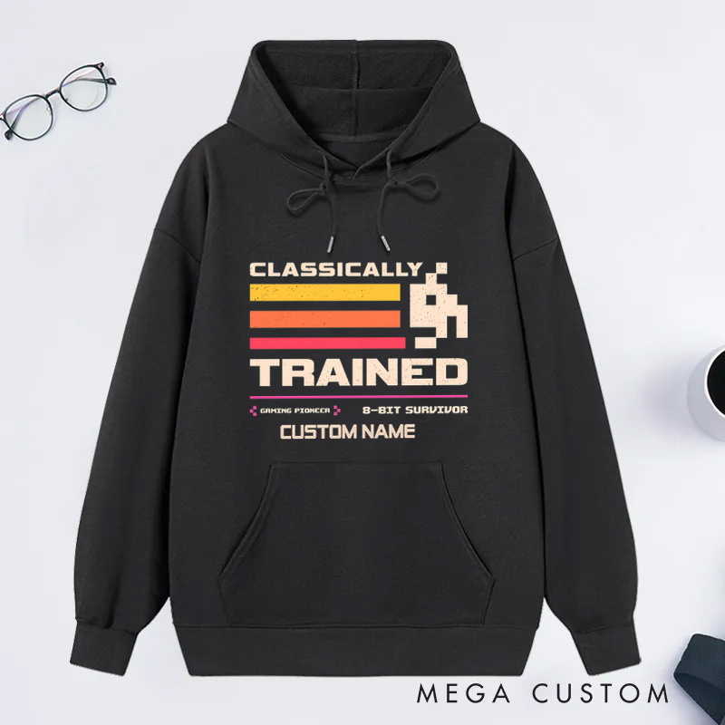 Personalized 8-Bit Survivor Classic Hoodies Games Lover Gift for Geek Nerd