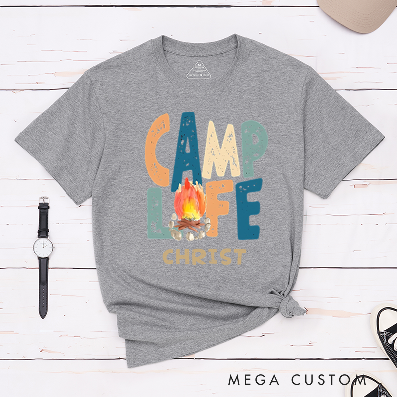 Personalized Camp Life Outdoors T-Shirt Camping Hiking Shirt Travel Adventurers Lovers Gift