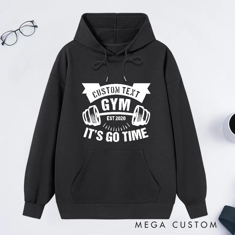 Personalized Gym Classic Hoodies with Motivational Gym Theme for Fitness Enthusiasts Bodybuilders and Gym Lovers