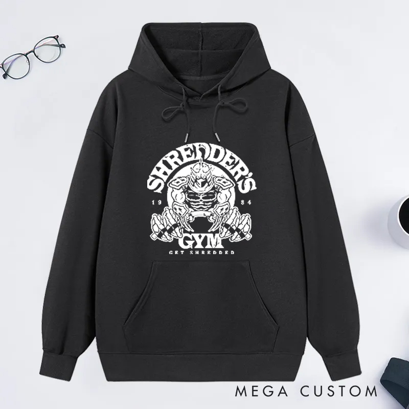 Personalized Gym Classic Hoodies with Skull and Barbell Graphic for Fitness Enthusiasts Bodybuilders and Gym Lovers