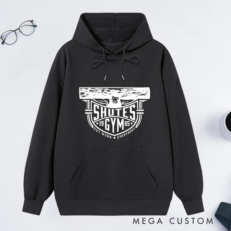 Personalized Gym Classic Hoodies with Vintage Weightlifting Design for Fitness Enthusiasts Bodybuilders and Gym Lovers