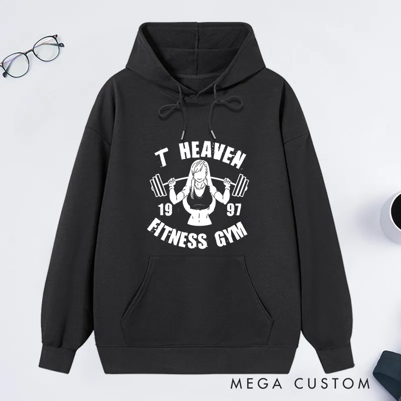Personalized Gym Classic Hoodies with Inspiring Graphic for Fitness Enthusiasts Bodybuilders and Gym Lovers