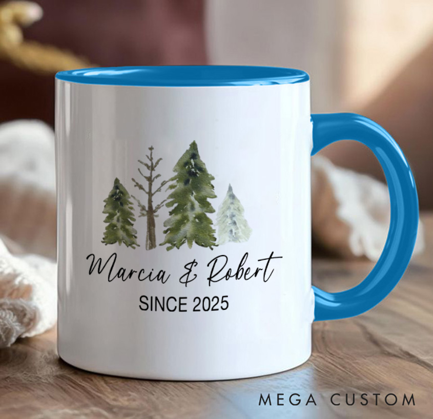 Personalized Funny Couple Camping Mug Mountain Adventurers Camping Hiking Unique Favor Mug Gift for Outdoors Nature Lovers