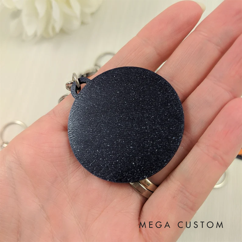 Personalized Basketball Keychain with Custom Name and Bold Design Perfect for Players and Sports Fans