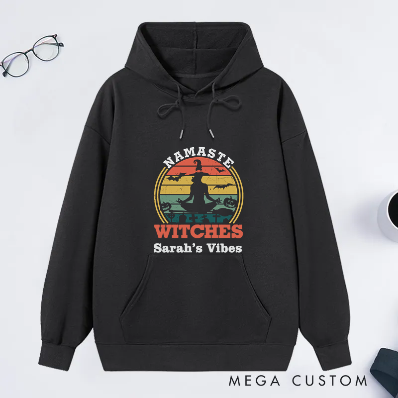 [Copy]Personalized Rest in Pose Classic Hoodie with Cute Ghost Yoga Design Custom Time Gift Idea for Yoga Lover