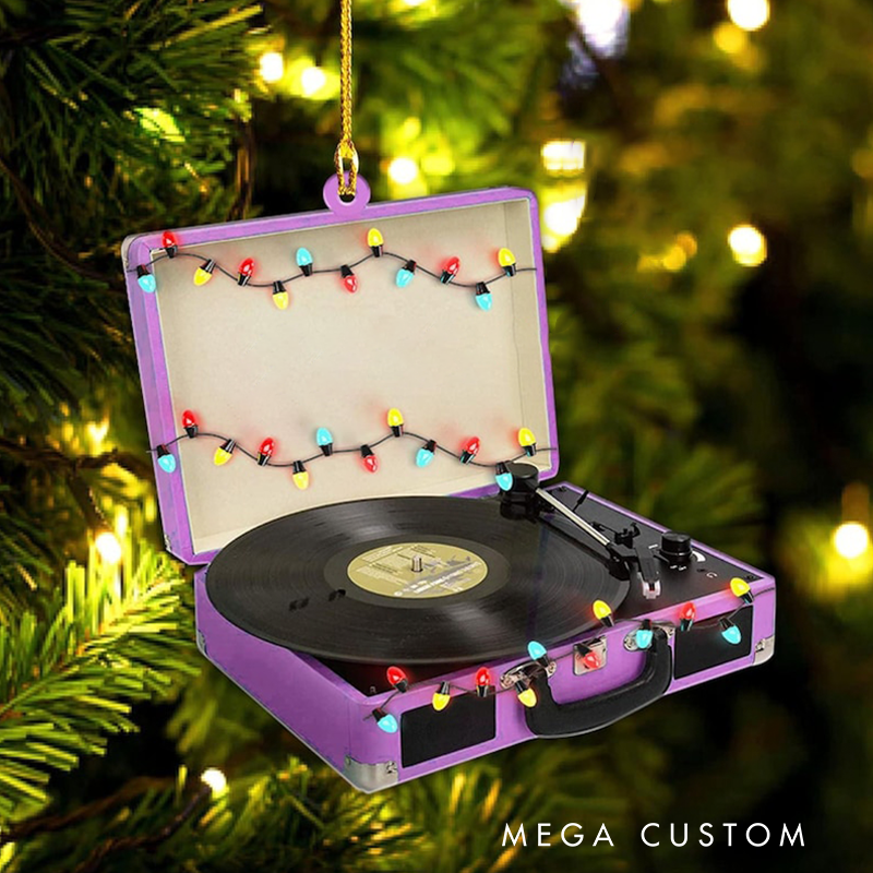 Personalized Vinyl Record Christmas Ornament and Vinyl Record Keepsake and Personalized Vinyl Record Machine Christmas Ornament and Vinyl Record