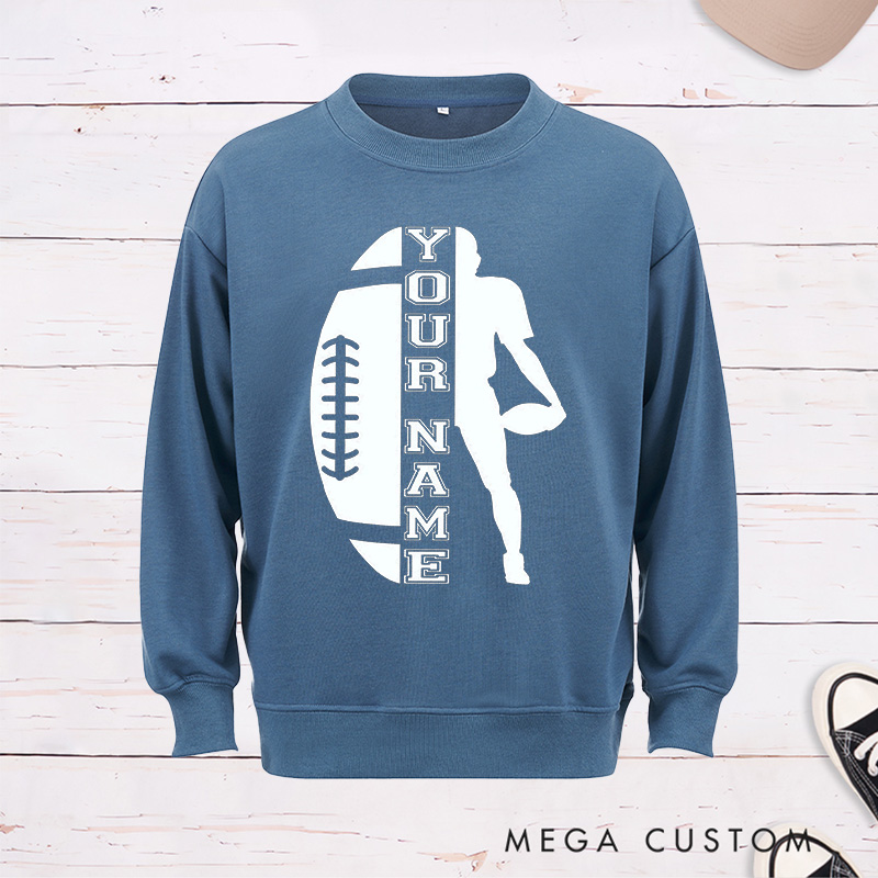 Personalized American Football Sweatshirt with Custom Your Name