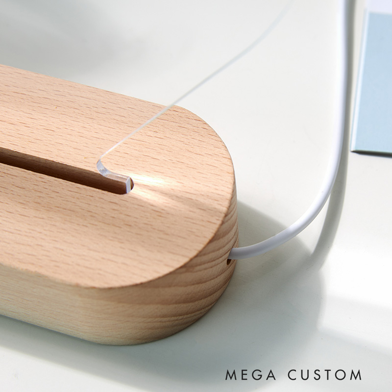 Personalized Memorial Heart Shaped LED Light Customizable Photo Name Year Message Butterfly Keepsake