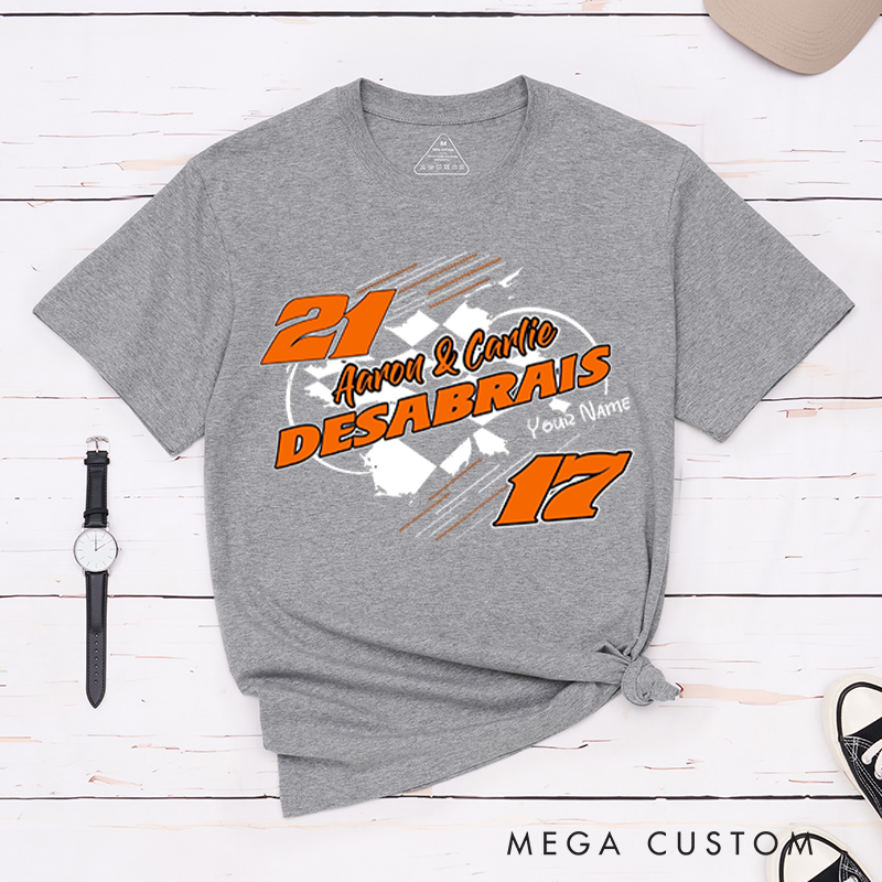 Personalized Custom Racing T-Shirt with Bold Numbers and Striking Graphics for Outdoor Adventures Riding Cycling Biking Enthusiasts