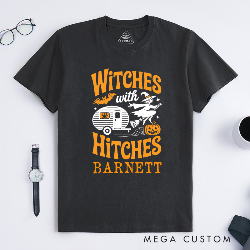 Personalized Camping Halloween Funny Witch Essential T-Shirt Camping Car Rv Pumpkin T-Shirt Gift Outdoor