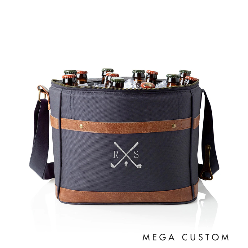 Personalized Golf Cooler Bag with Custom Initials and Stylish Design 