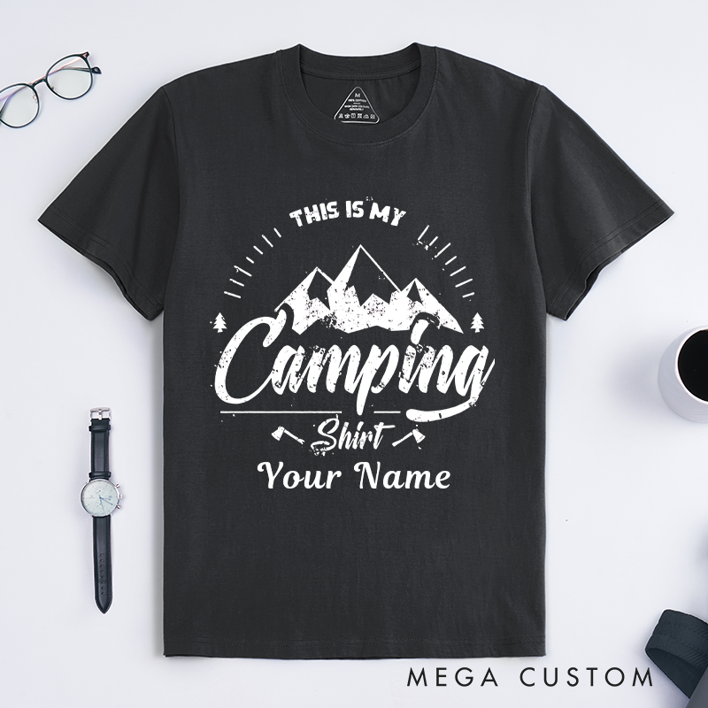 Personalized Adventure Awaits Explore the Outdoors T-Shirt  Hiking Camping Adventurers Lovers Shirt Gift for Travel Friend
