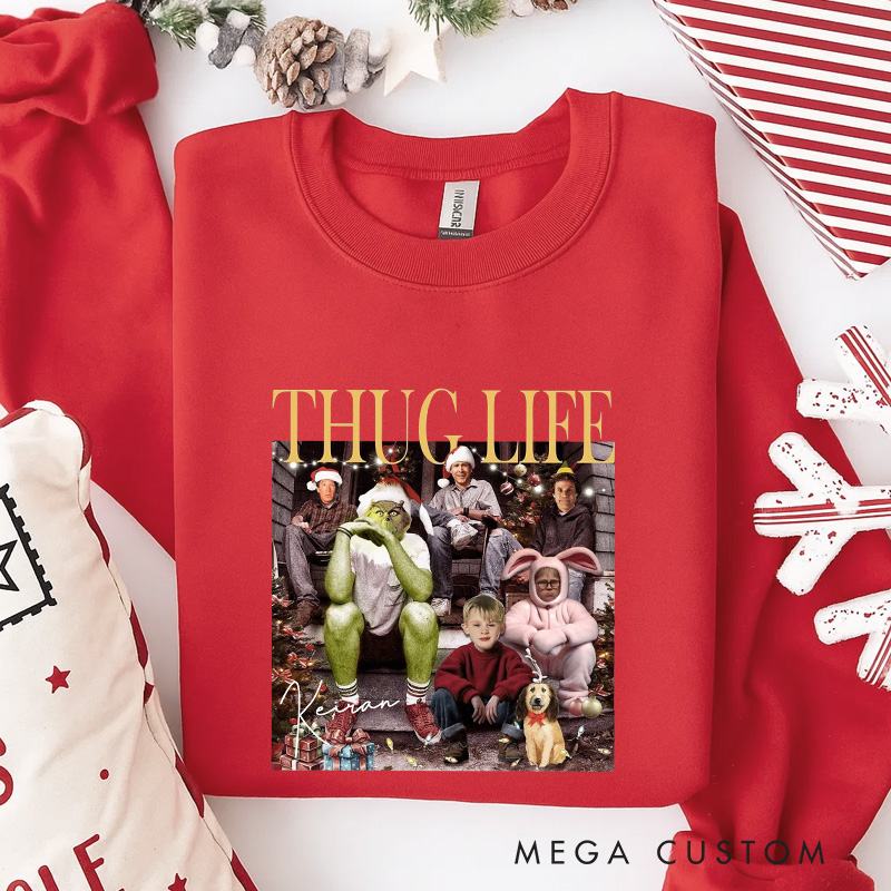 Personalized the Christmas Club Movie Classic Sweatshirt Vintage Holiday Movies Crewneck Family Movie Shirt