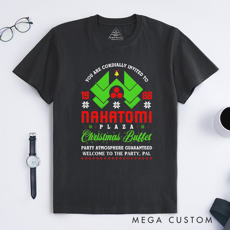 Personalized Christmas Buffet T-Shirt Retro Movie Enthusiasts Christmas Gift for Geek Nerd