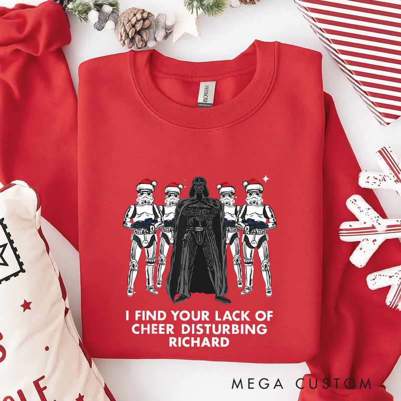 Personalized I Found You Lack of Cheer Christmas Classic Sweatshirt Galaxy War Film Crewneck Movie Holiday Shirt