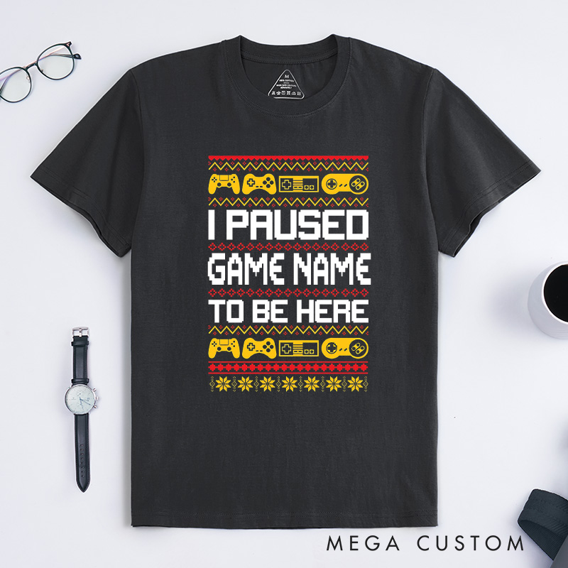 Personalized Game Lovers Christmas T-Shirt Gamers Shirt Christmas Gift for Geek Nerd