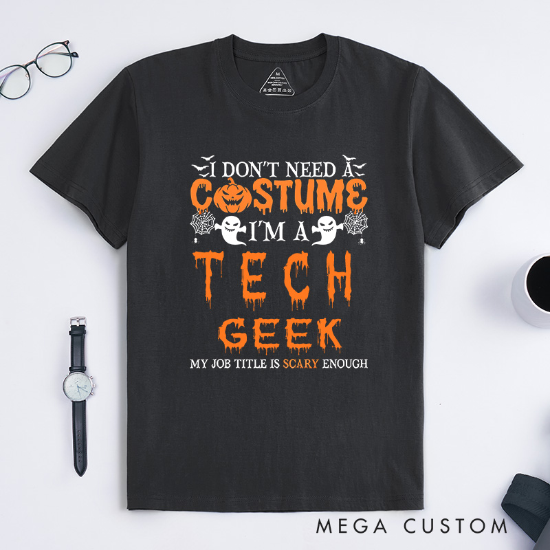 Personalized Always a Programmer Halloween T-Shirt Technology Computer Lover Shirt Gift for Geek
