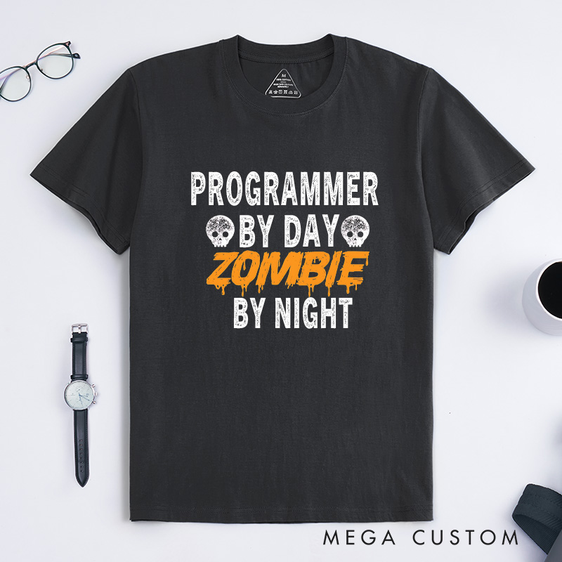 Personalized Programmer Lover Halloween T-Shirt Technology Computer Lovers Shirt Gift for Geek
