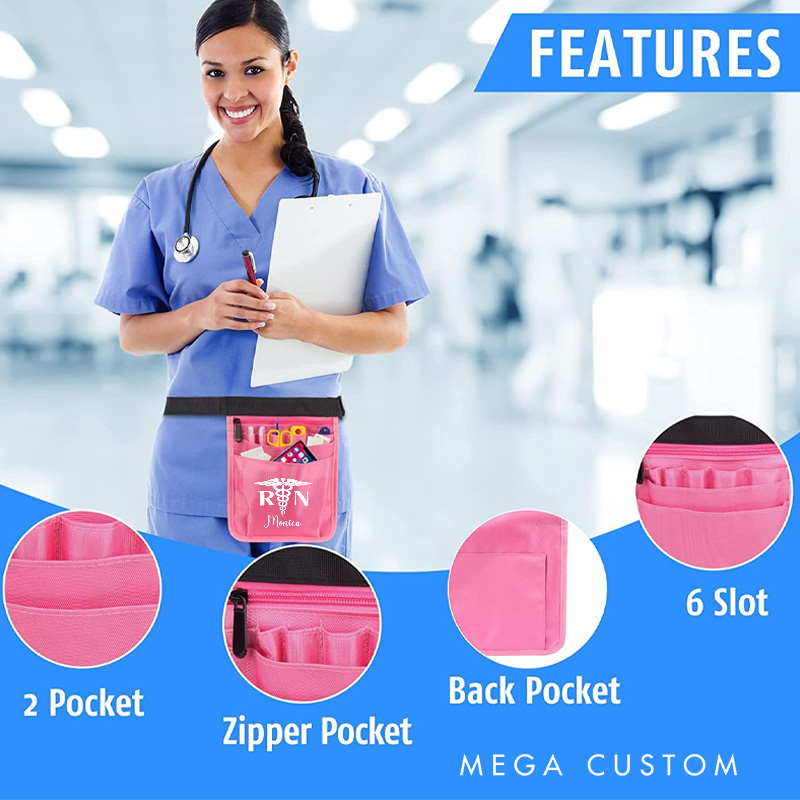 Personalized Nurse Tool Belt Nurse Waist Bag Nurse Fanny Pack Organizer Belt Nurse Hip Pack Nurse Assistant Gift 