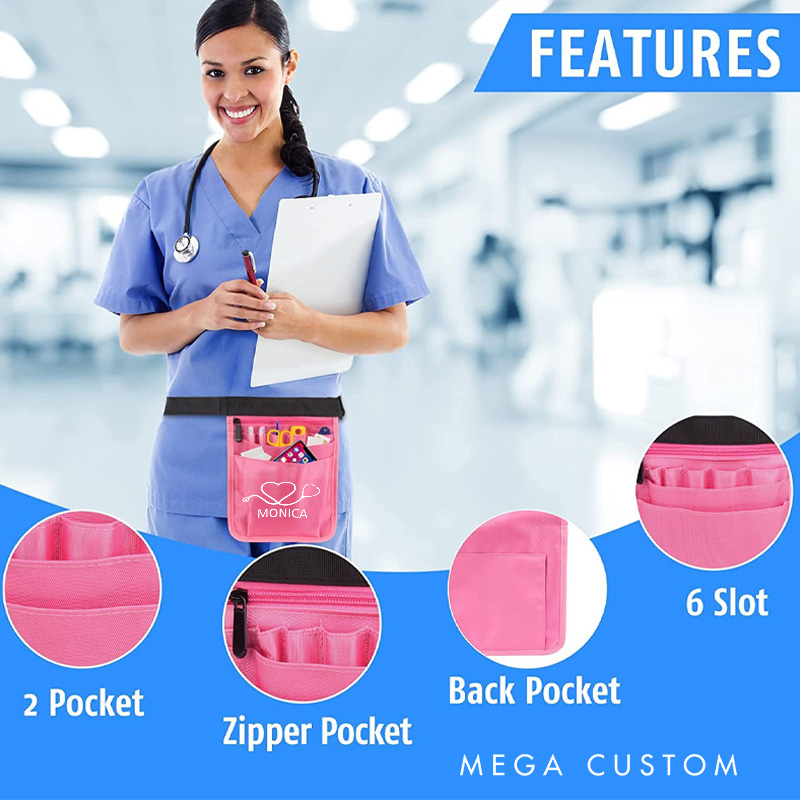 Personalized Nurse Tool Belt Nurse Waist Bag Nurse Fanny Pack Organizer Belt Nurse Hip Pack Nurse Assistant Gift 
