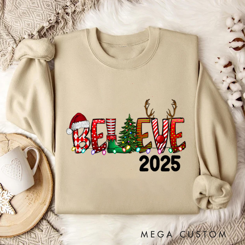 Personalized Christmas Sweatshirt with Name Christmas Gifts Christmas Matching Sweatshirt 