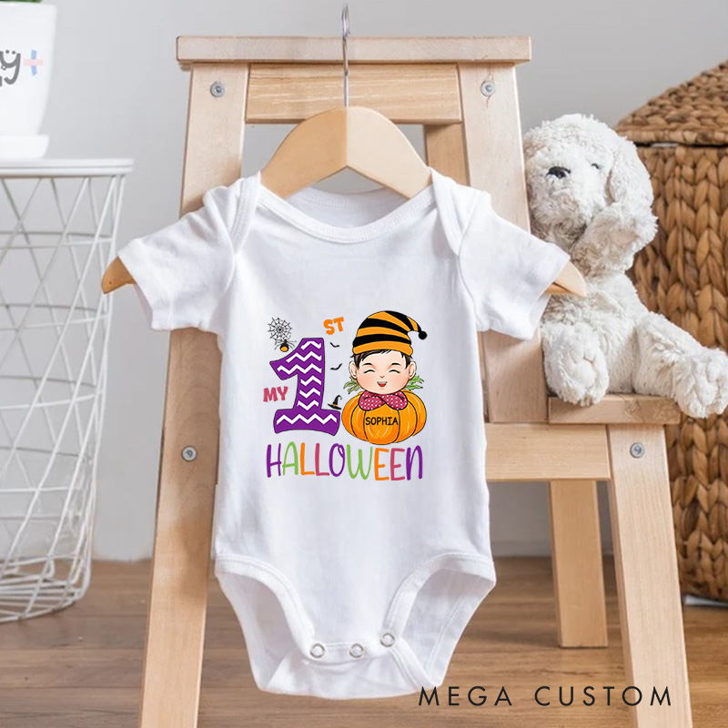Personalized My 1st Halloween Baby Onesie