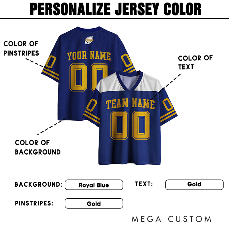 Personalized Team Jersey with Custom Name and Number Design in Multiple Color Options