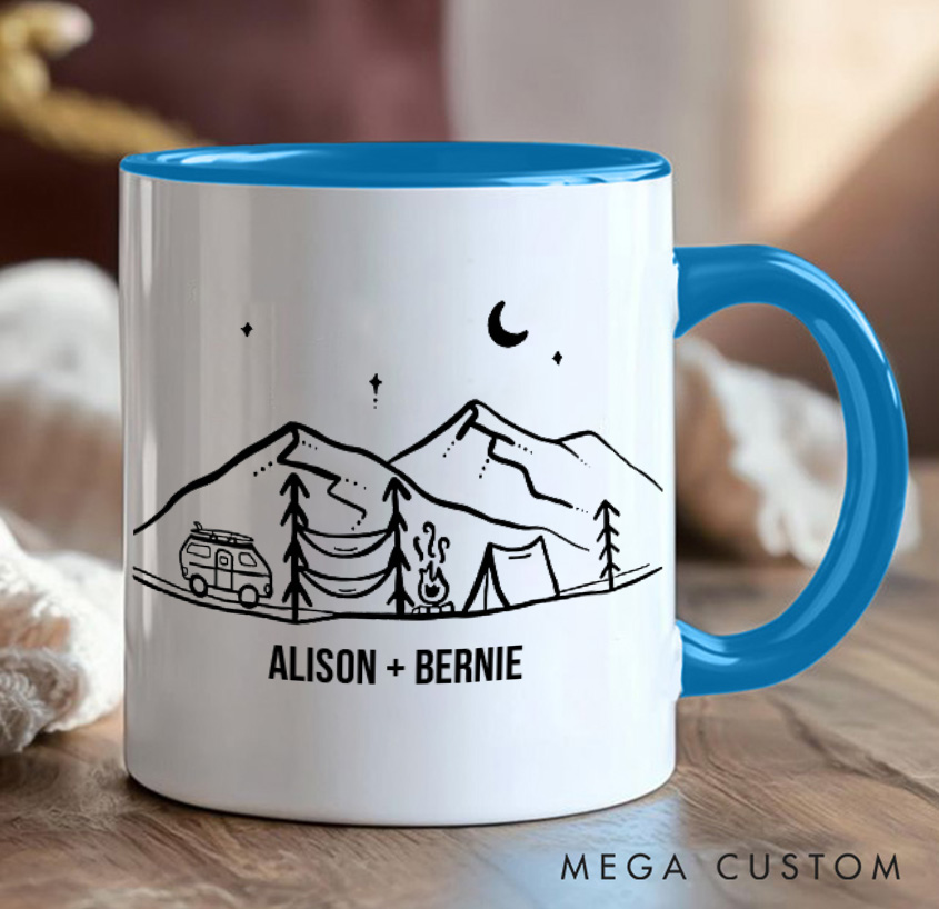 Personalized Camping Adventurers Hiking Mug Gift for Travel Outdoors Lovers