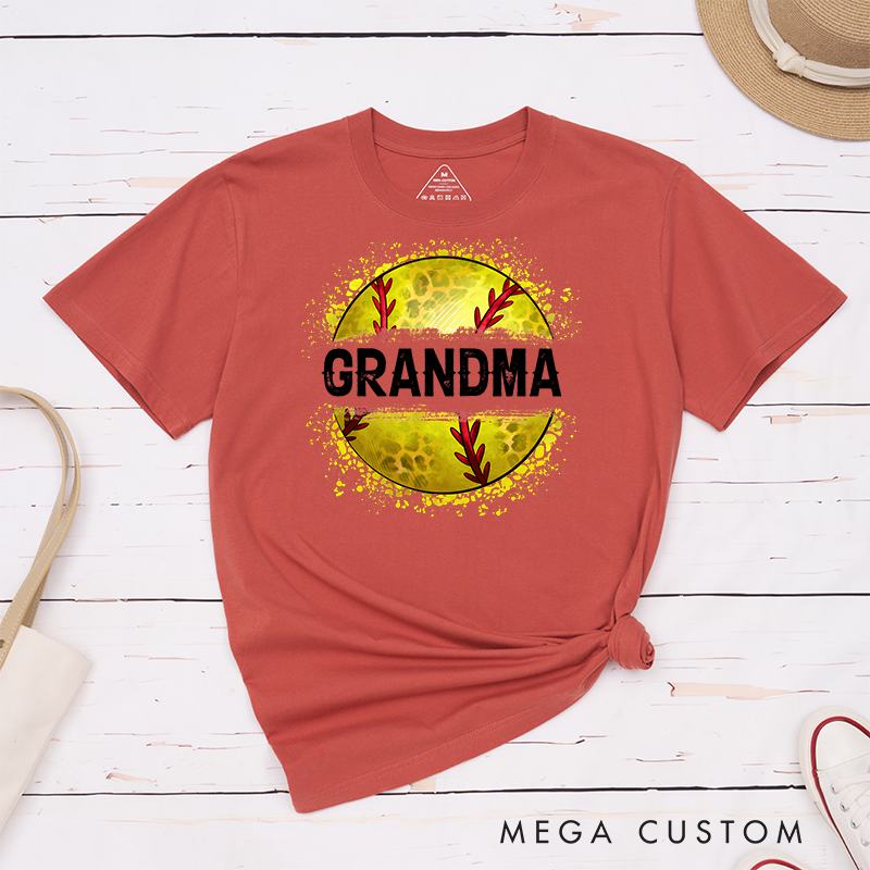 Personalized Softball T-Shirt Customizable Text with Bold and Stylish Softball Graphic Perfect for Proud Fans and Supporters