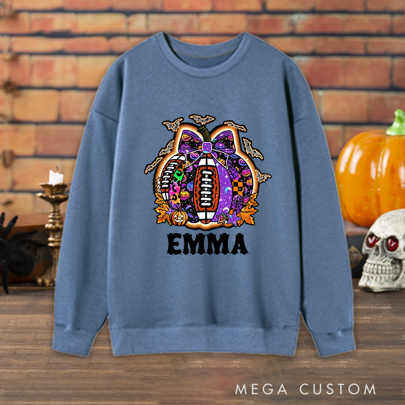 Personalized Halloween Sweatshirt with Custom with Your Name for a Festive Look