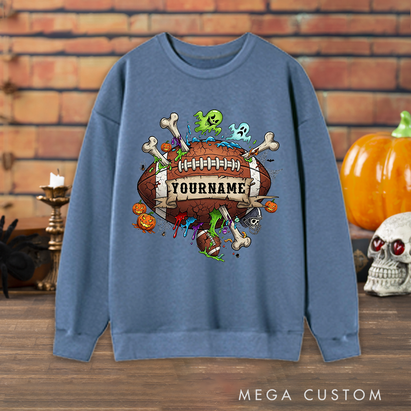 Personalized Halloween Sweatshirt with Custom with Your Name for a Spooky Vibe