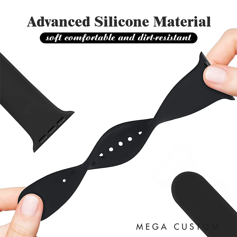 Personalized Virgin Mary with Cross Silicone Watch Band with Name for Apple Watch Religious Christian Gift for Her Mother’s Day Gift