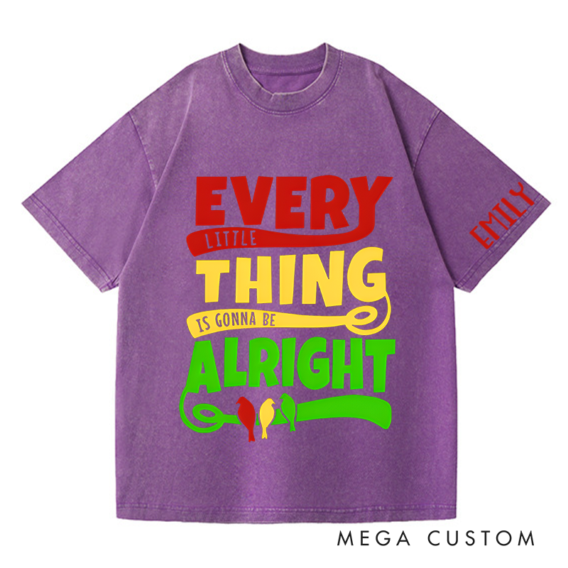 Personalized Washed T-Shirts Hey You Out There in the Cold Getting Lonely Getting Old Can You Feel Me T-Shirt