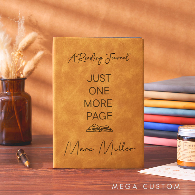 Personalized Stories I'll Never Forget Journals Engraved Leather A5 Notebook with Name for Librarian Gift Book Lover Gift Bookish Gift