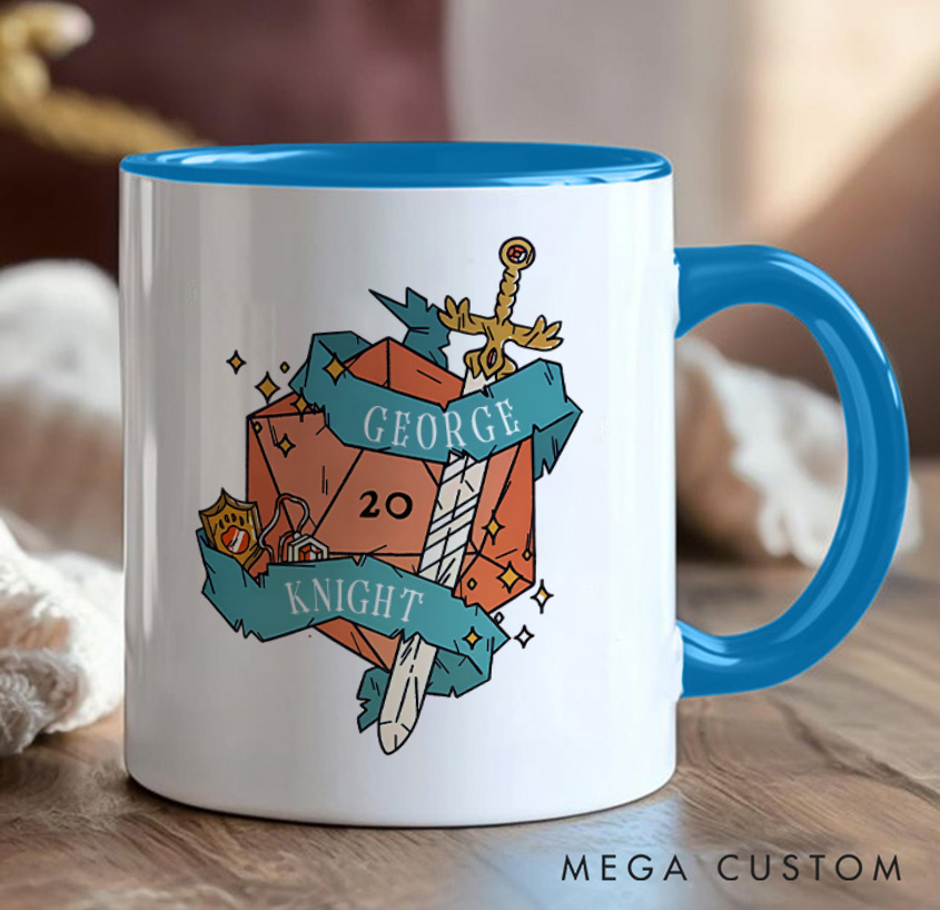Personalized D&D Gamers Mug Game Enthusiasts Coffee Cup Gift for Geek Nerd Lovers