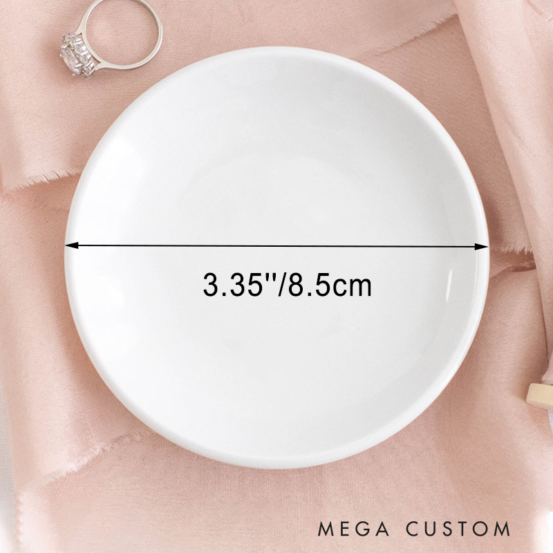 Personalized Softball Themed Ring Dish with Customizable Name  