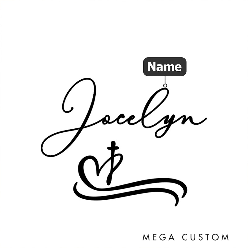 Personalized Cross Artistic Name PU Leather A5 Notebook Cover with Compartments Birthday Gift for Artist Christian