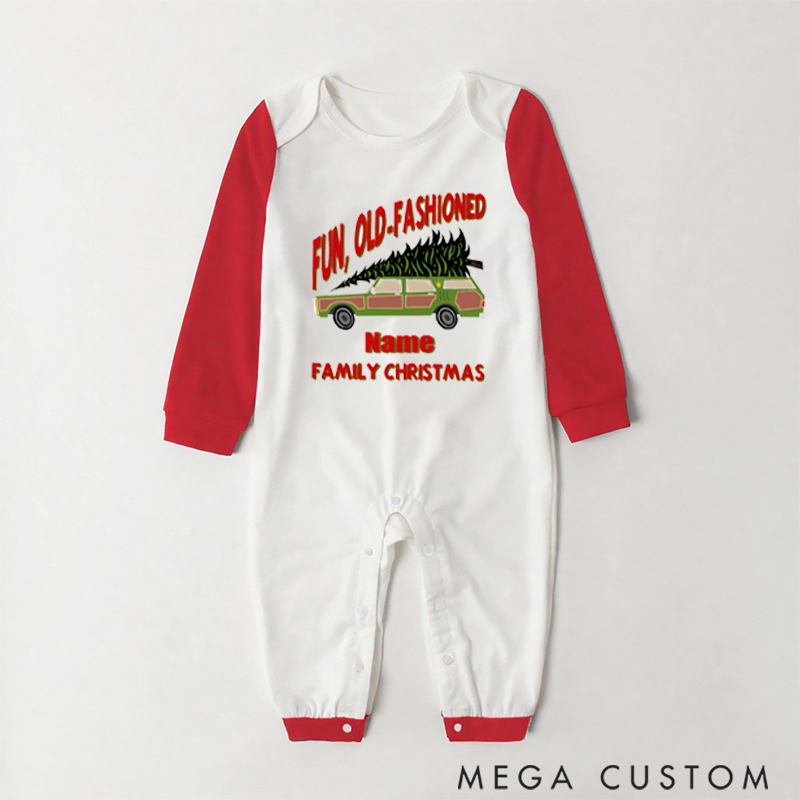Personalized Family Christmas Pajamas for Enjoying a Fun Old-Fashioned Holiday with Classic Charm