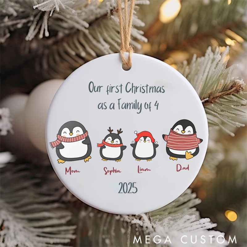 Personalized Family Christmas Ornaments Creating Joyful Memories with Our First Christmas as Four